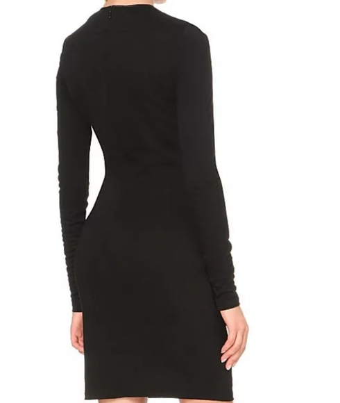 GIVENCHY DRESS, LONG SLEEVE, BLACK 42. - Picture 4 of 8